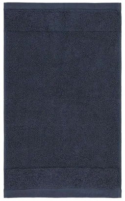 luksus gæstehåndklæde - 30x50 cm - Blå - 100% Bomuld - Marc O Polo håndklæder på tilbud