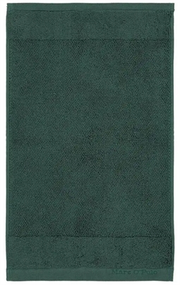 Luksus gæstehåndklæde - 30x50 cm - Grøn - 100% Bomuld - Marc O Polo håndklæder på tilbud