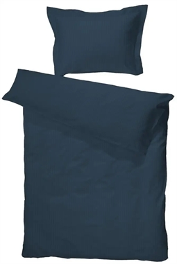 Junior sengetøj 100x140 cm -  Mørkeblå junior sengesæt - 100% Egyptisk Bomuldssatin - Turiform