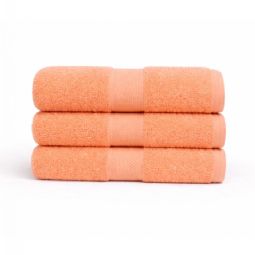 Bomulds håndklæde - 100% bomuld - Diamant - Orange