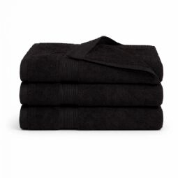 Bambus håndklæde - Bambus/bomuld - Sort