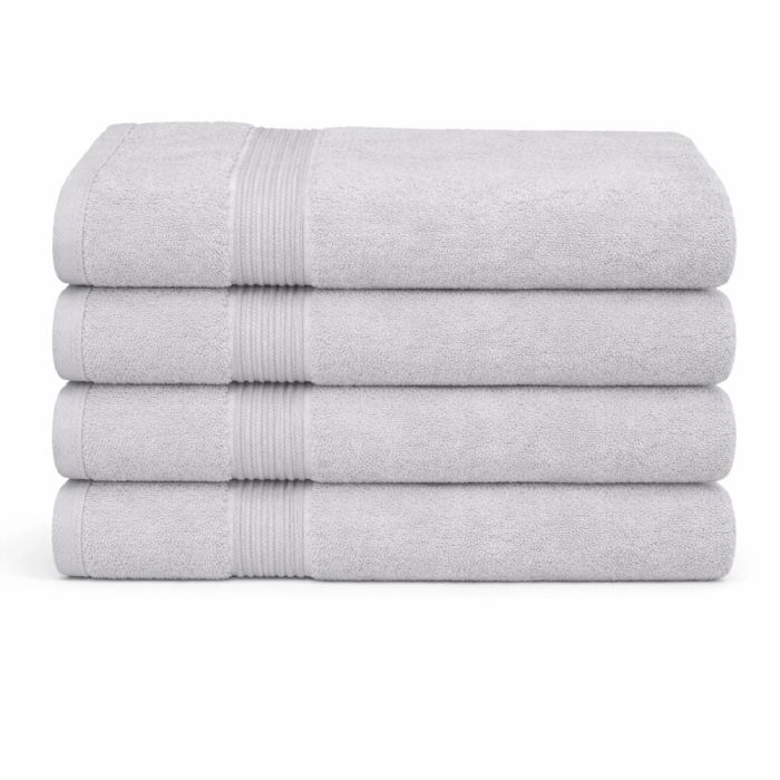 Bambus håndklæde - Badehåndklæde 70x140 cm - Bambus/bomuldsfrotté - Lysegrå