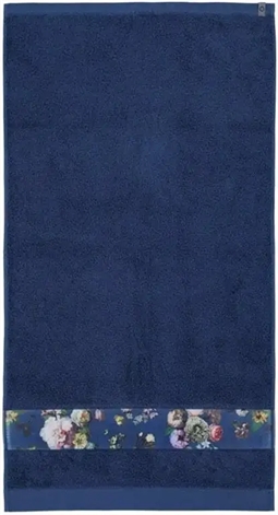 Essenza Fleur - Badehåndklæder - 70x140 cm - Blå - 100% bomuld - Håndklæder fra Essenza