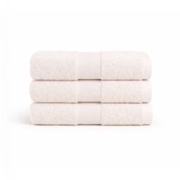 Bomulds håndklæde - 100% bomuld - Diamant - Creme