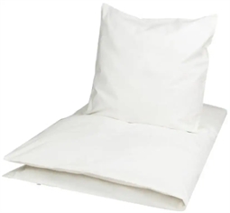 Junior sengetøj 100x140 cm - Solid Ecru - 100% økologisk bomuld - Müsli junior sengesæt 